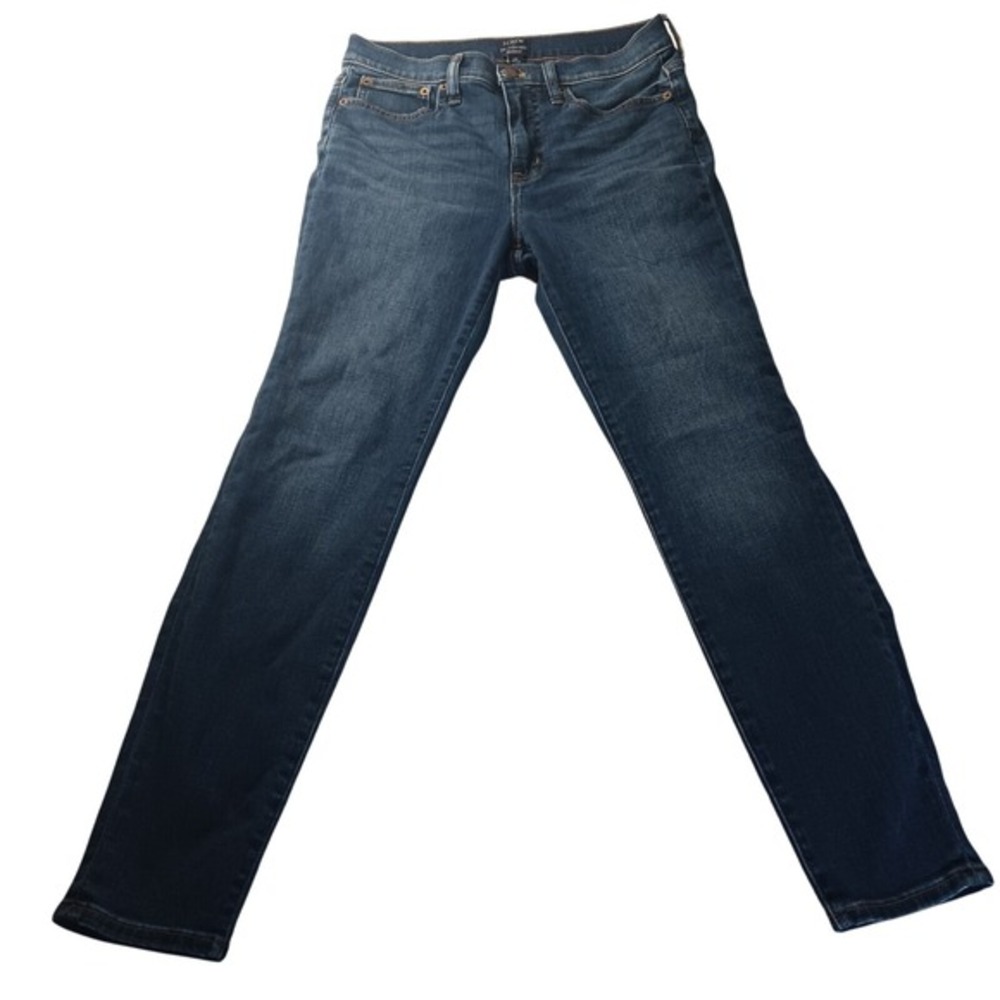 J.Crew 10" High-Rise Skinny BT075 Womens Size 26 Dark Wash Stretch Denim‎ Jeans